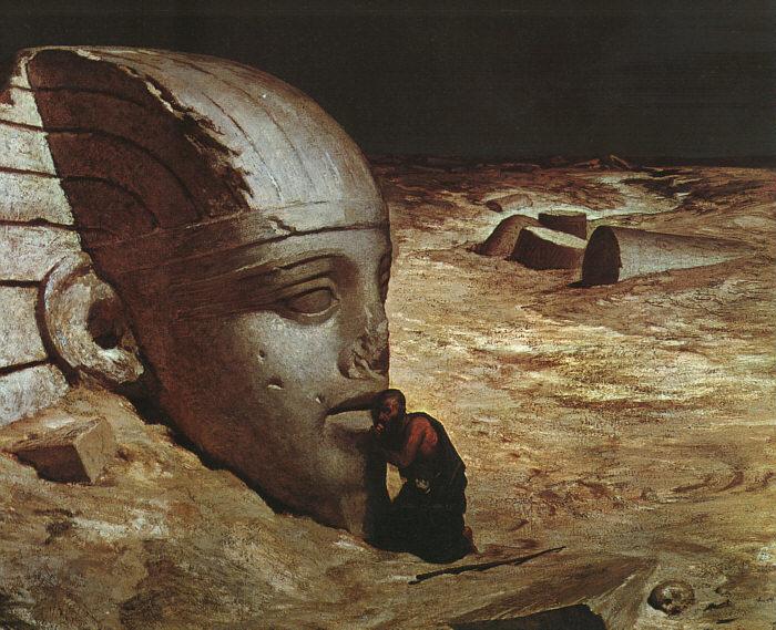 Ehilu Vedder Listening to the Sphinx Spain oil painting art